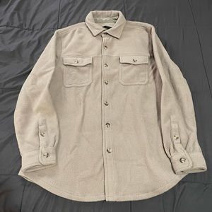 Freedom Foundry Sherpa-lined Button up Fleece Spotted Shirt Mens L ~ used